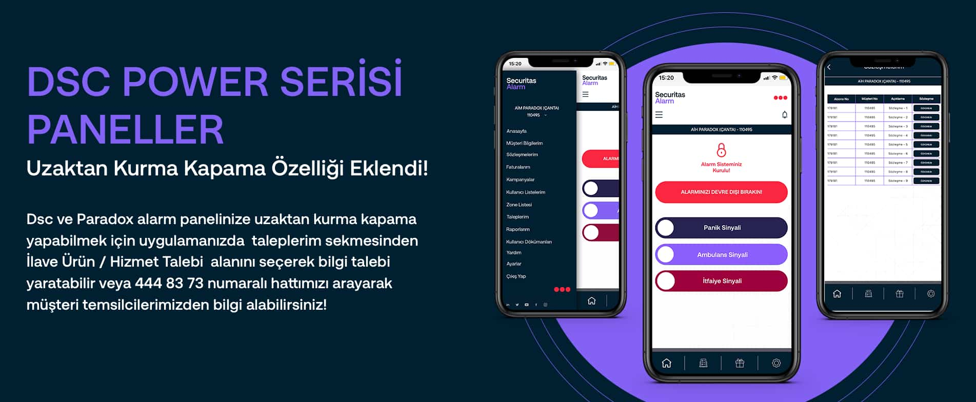 DSC Alarm Panellerine, Uzaktan Kurma Kapama Özelliği Eklendi!
