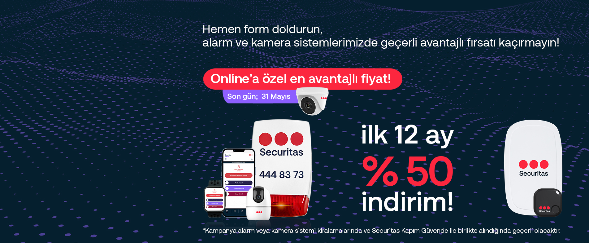İlk 12 ay %50 indirim